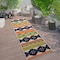 World Rug Gallery Distressed Geometric Bohemian Textured Flat Weave Indoor/Outdoor Runner Rug 2'x7' Natural 8018MULTI2X7 - alternate 5